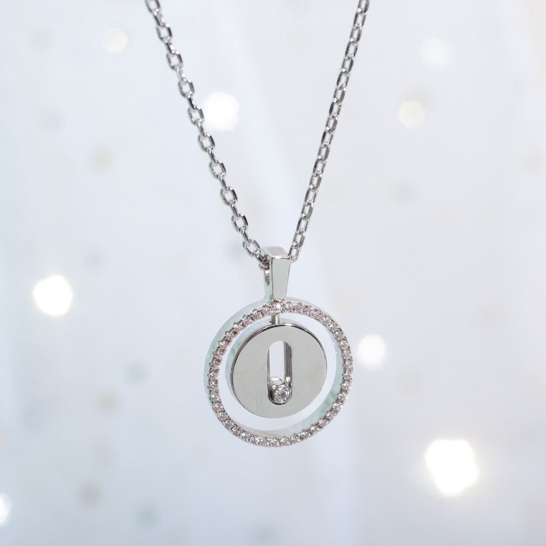 [baslovejewels]LUCKY MOVE PM NECKLACE SILVER DIAMOND