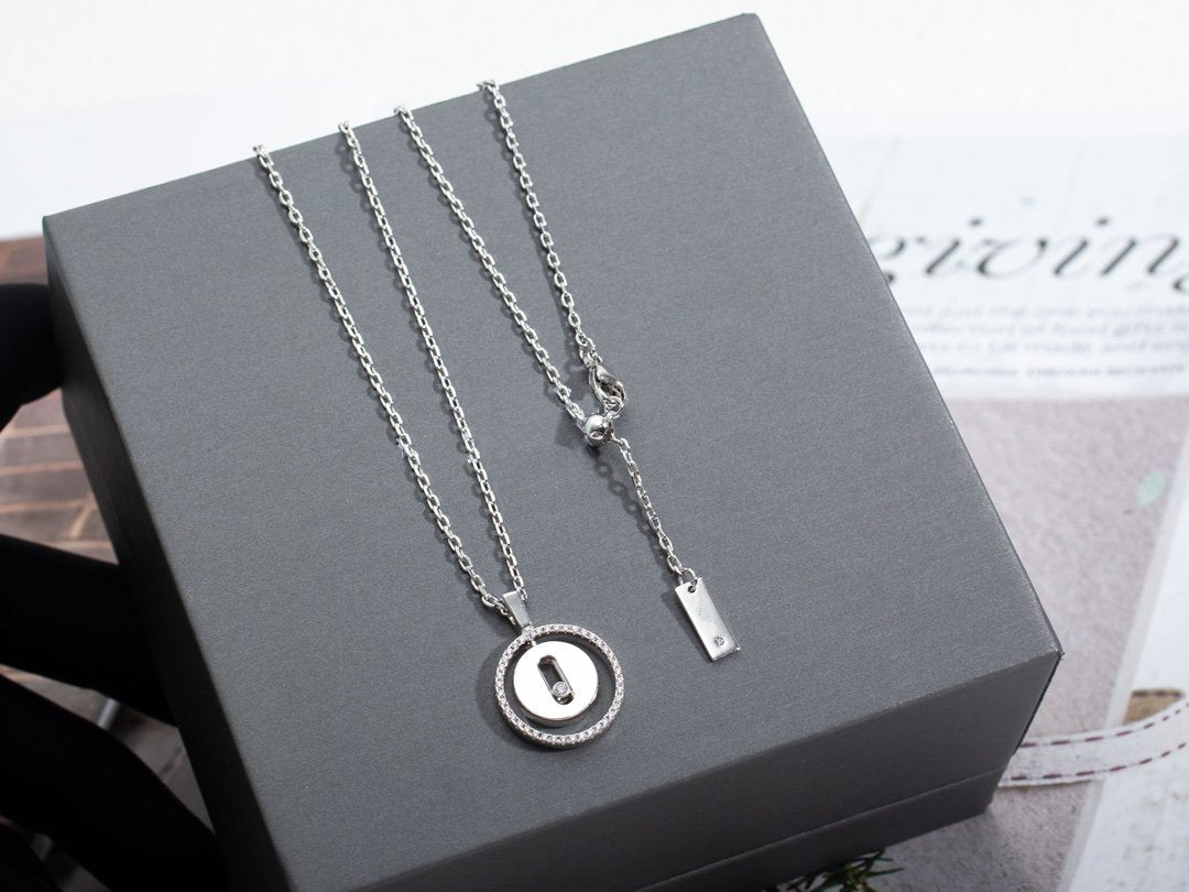[baslovejewels]LUCKY MOVE PM NECKLACE SILVER DIAMOND