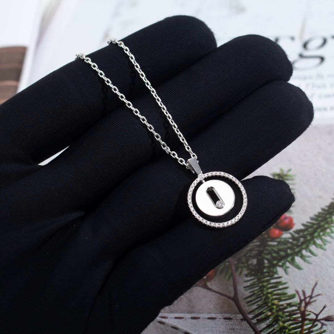 [baslovejewels]LUCKY MOVE PM NECKLACE SILVER DIAMOND