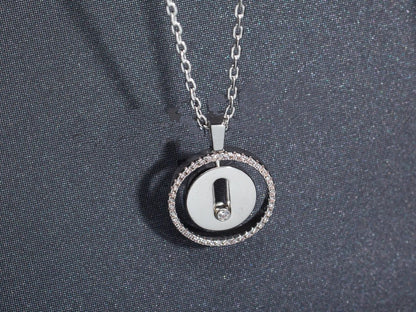 [baslovejewels]LUCKY MOVE PM NECKLACE SILVER DIAMOND