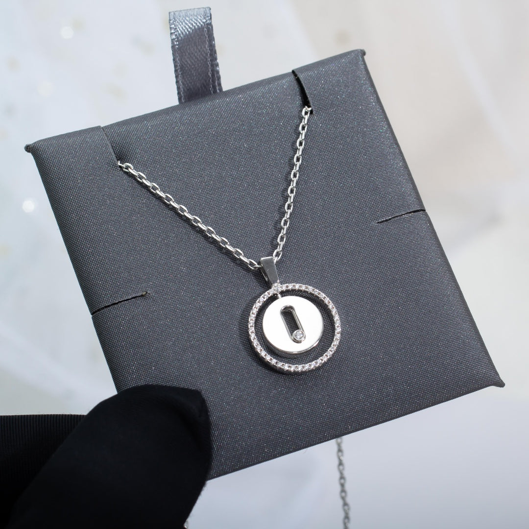 [baslovejewels]LUCKY MOVE PM NECKLACE SILVER DIAMOND