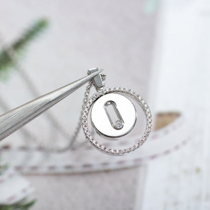 [baslovejewels]LUCKY MOVE PM NECKLACE SILVER DIAMOND