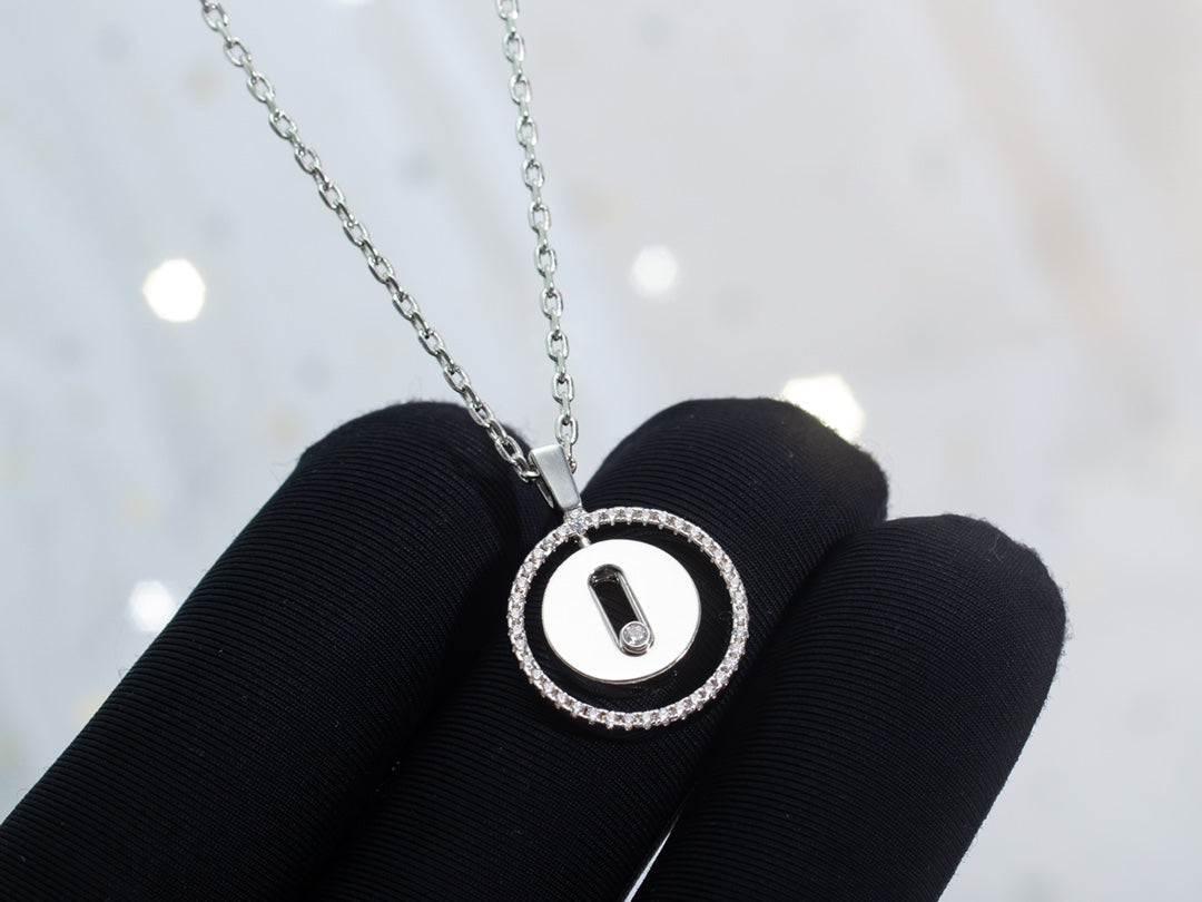 [baslovejewels]LUCKY MOVE PM NECKLACE SILVER DIAMOND