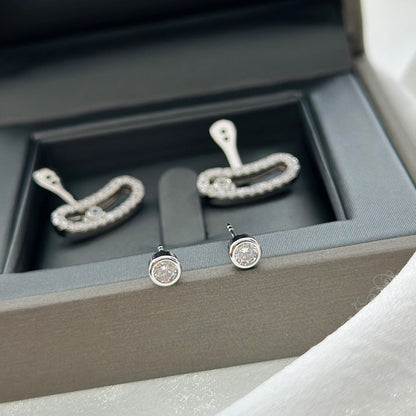 [baslovejewels]MOVE UNO SILVER DIAMOND EARRINGS