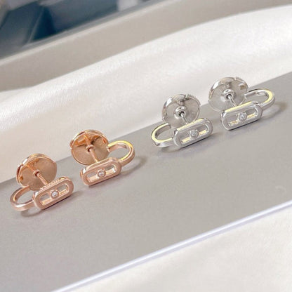 [baslovejewels]CREOLES MOVE UNO MINI 1 DIAMOND EARRINGS