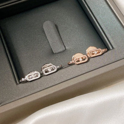[baslovejewels]CREOLES MOVE UNO MINI 1 DIAMOND EARRINGS