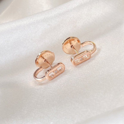 [baslovejewels]CREOLES MOVE UNO MINI 1 DIAMOND EARRINGS