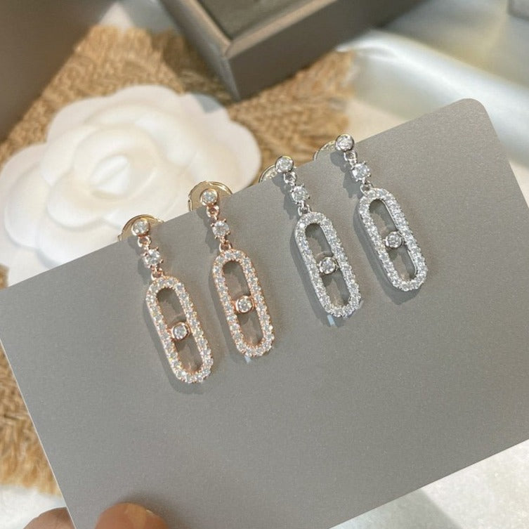[baslovejewels]DORMEUSES MOVE UNO DIAMOND EARRINGS