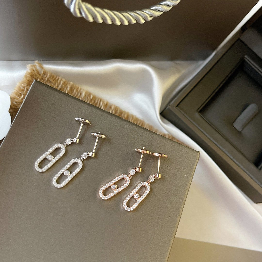 [baslovejewels]DORMEUSES MOVE UNO DIAMOND EARRINGS