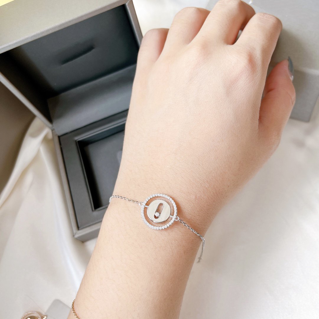 [baslovejewels]LUCKY MOVE PAVED DIAMOND BRACELET