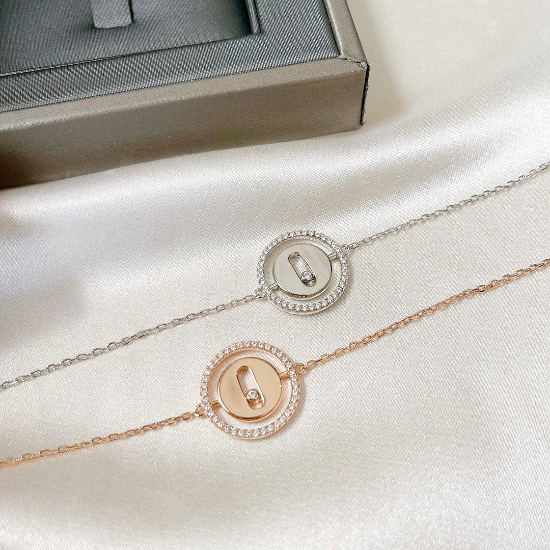 [baslovejewels]LUCKY MOVE PAVED DIAMOND BRACELET