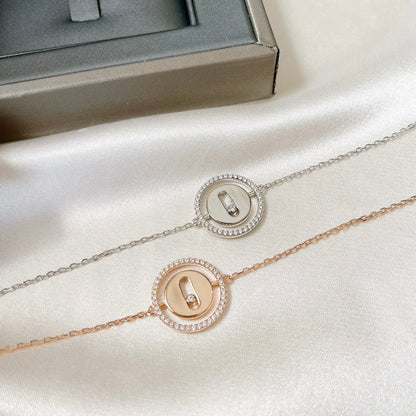 [baslovejewels]LUCKY MOVE PAVED DIAMOND BRACELET
