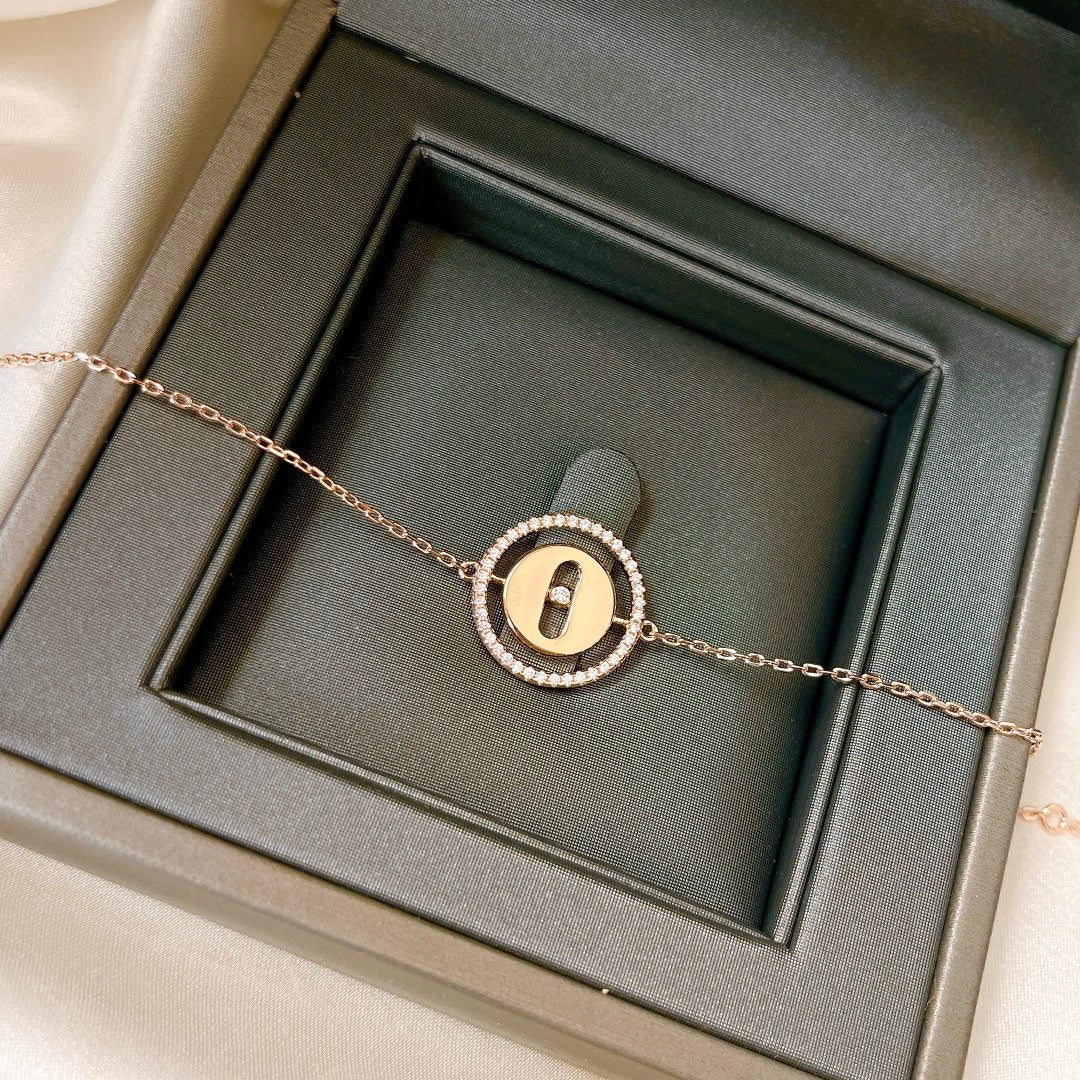 [baslovejewels]LUCKY MOVE PAVED DIAMOND BRACELET