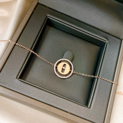 [baslovejewels]LUCKY MOVE PAVED DIAMOND BRACELET
