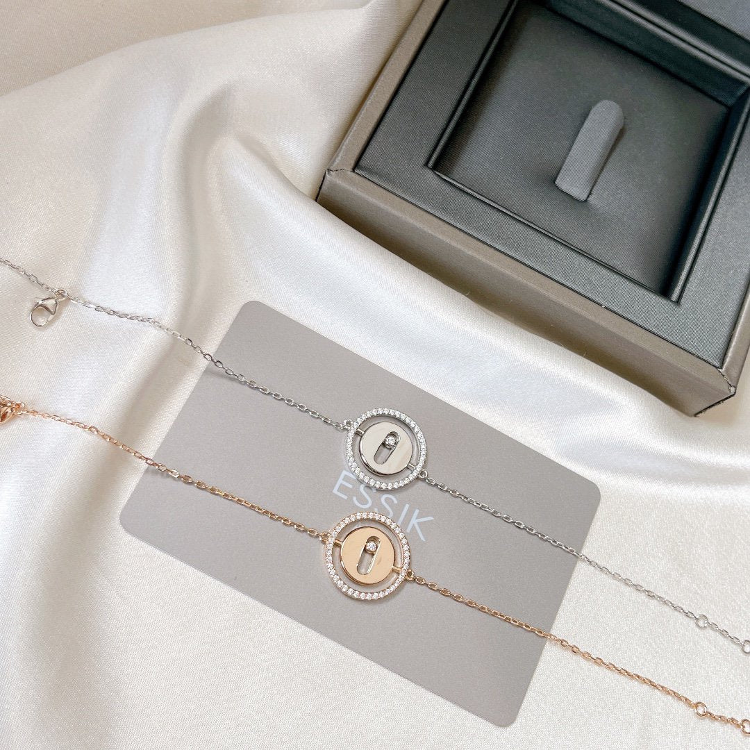 [baslovejewels]LUCKY MOVE PAVED DIAMOND BRACELET