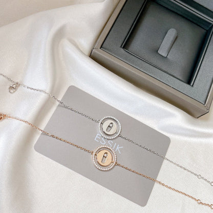 [baslovejewels]LUCKY MOVE PAVED DIAMOND BRACELET
