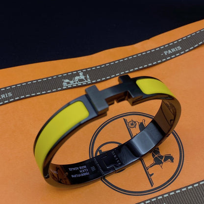 [baslovejewels]CLIC HM SO BLACK YELLOW BRACELET