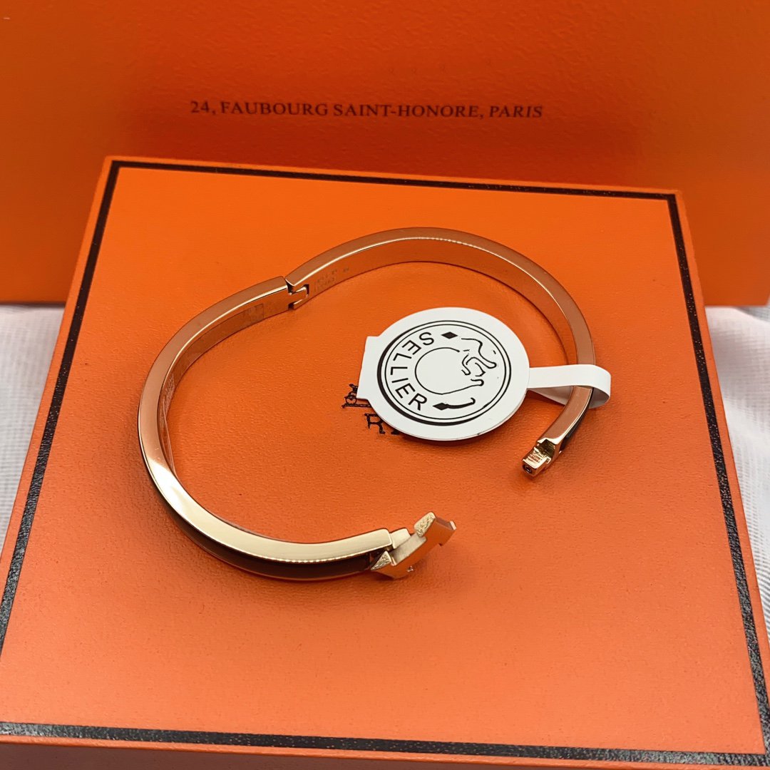 [baslovejewels]CLASSIC HM CLIC BLACK 8MM ENAMEL BRACELET