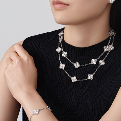 [baslovejewels]CLOVER 20 MOTIFS DIAMOND SILVER