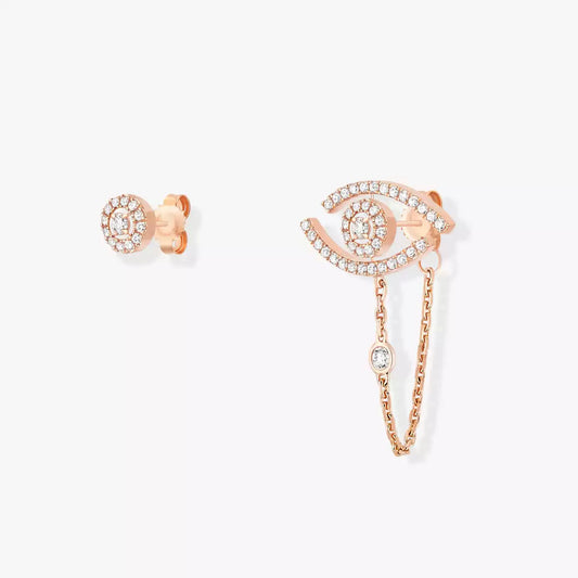 [baslovejewels]Lucky Eye Diamond Earrings