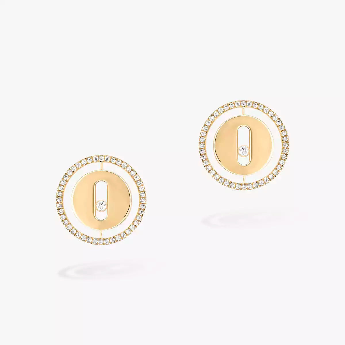 [baslovejewels]Lucky Move Diamond Earrings