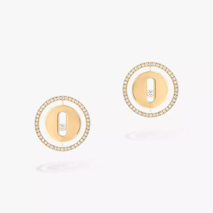 [baslovejewels]Lucky Move Diamond Earrings