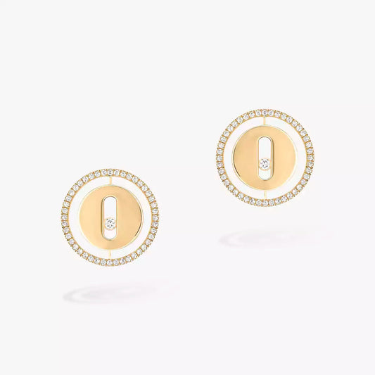 [baslovejewels]Lucky Move Diamond Earrings