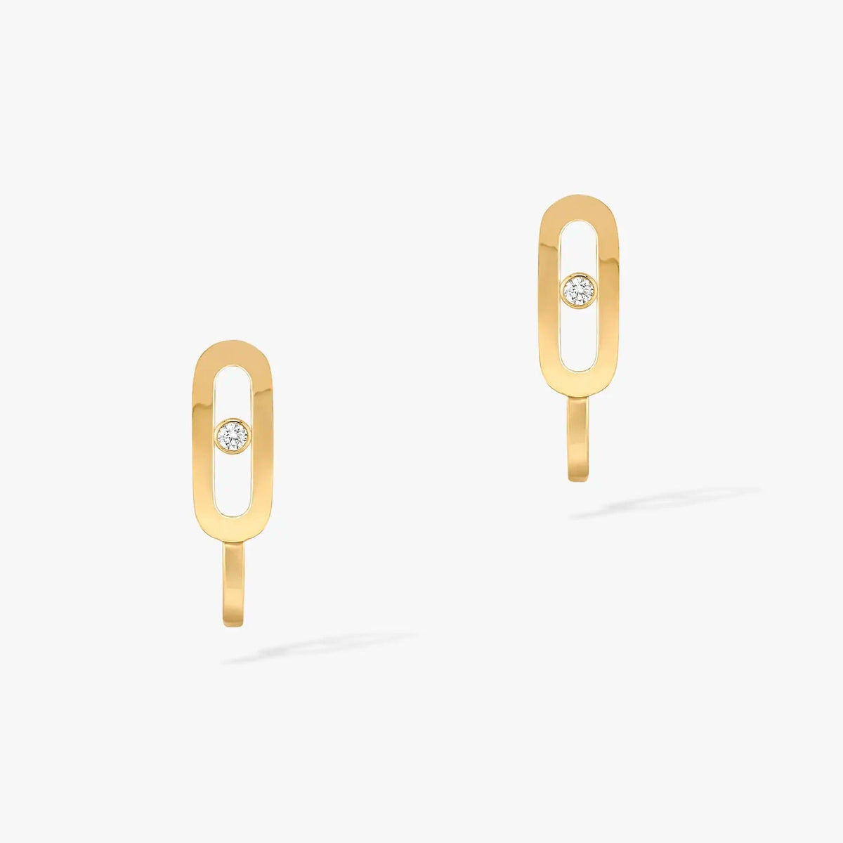 [baslovejewels]CREOLES MOVE UNO MINI 1 DIAMOND EARRINGS