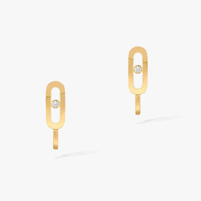 [baslovejewels]CREOLES MOVE UNO MINI 1 DIAMOND EARRINGS