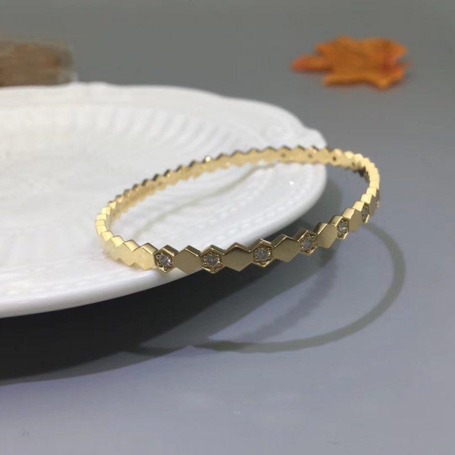 [baslovejewels]BEE LOVE GOLD DIAMOND BRACELET