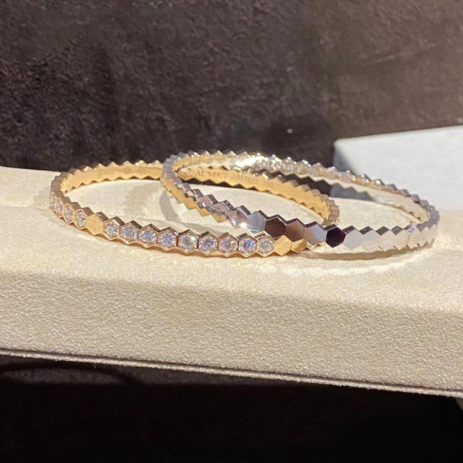[baslovejewels]BEE LOVE GOLD BRACELET FULL DIAMOND