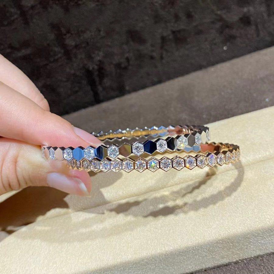 [baslovejewels]BEE LOVE GOLD BRACELET FULL DIAMOND