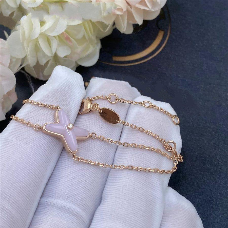 [baslovejewels]JEUX BRACELET PINK MOP PINK GOLD 1 DIAMOND