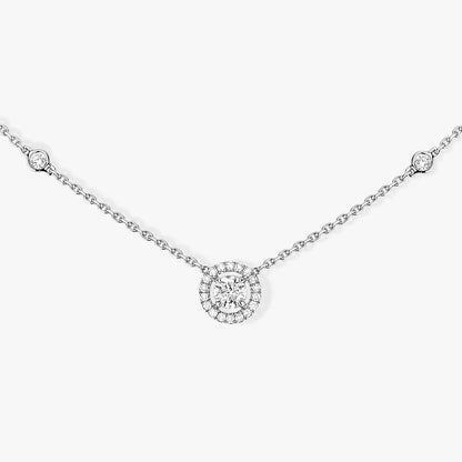 [baslovejewels]Diamond Necklace 0,20ct Brilliant Shape Joy