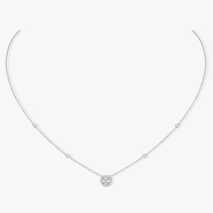 [baslovejewels]Diamond Necklace 0,20ct Brilliant Shape Joy