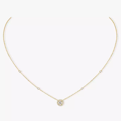 [baslovejewels]Diamond Necklace 0,20ct Brilliant Shape Joy