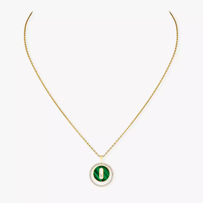 [baslovejewels]Lucky Move Diamond Necklace in Rose Gold and White Mother-of-Pearl