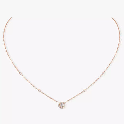 [baslovejewels]Diamond Necklace 0,20ct Brilliant Shape Joy