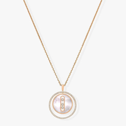 [baslovejewels]LUCKY MOVE MM NACRE BLANCHE DIAMOND NECKLACE