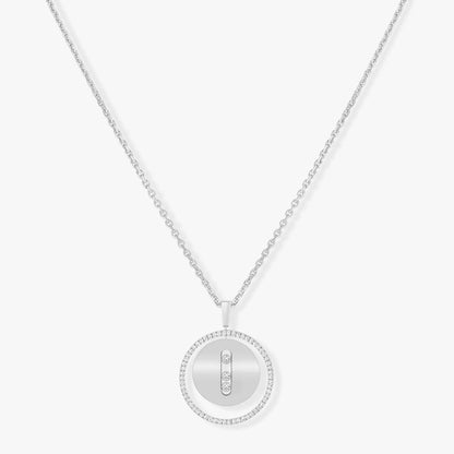[baslovejewels]LUCKY MOVE MM SILVER DIAMOND NECKLACE