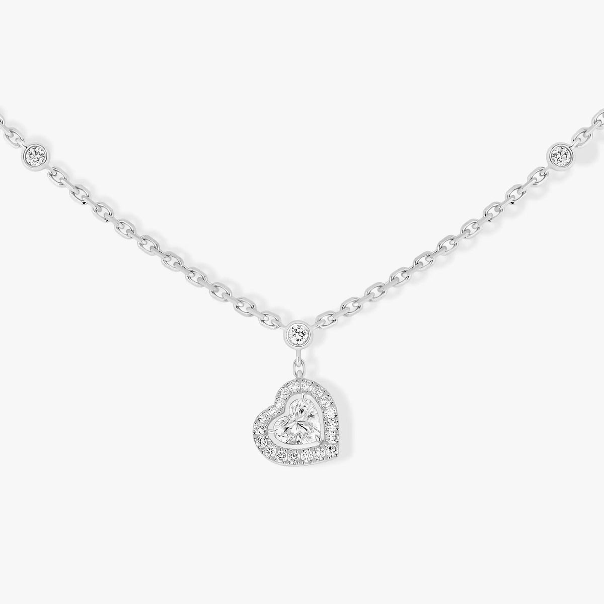 [baslovejewels]JOY HEART DIAMOND NECKLACE