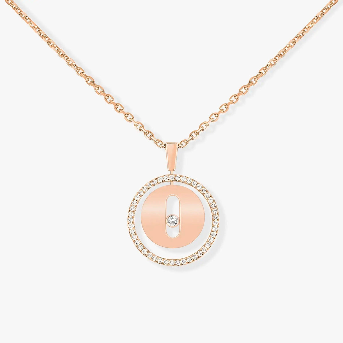 [baslovejewels]LUCKY MOVE PM NECKLACE PINK GOLD DIAMOND