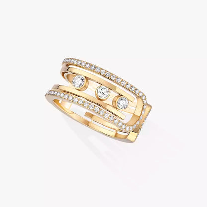 [baslovejewels]Move 10th Diamond Ring in Gold