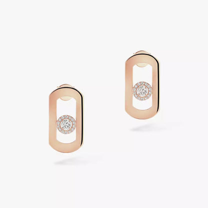 [baslovejewels]So Move Diamond Earrings in Yellow Gold