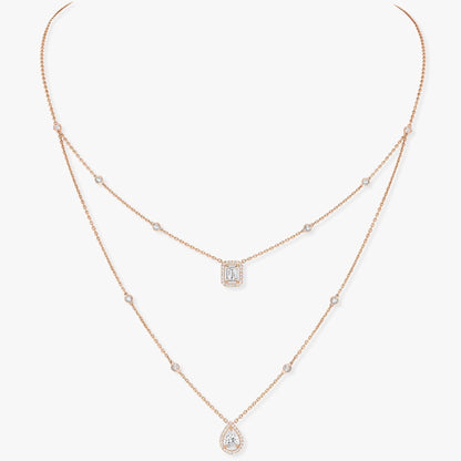 [baslovejewels]MY TWIN 2 ROW DIAMOND NECKLACE