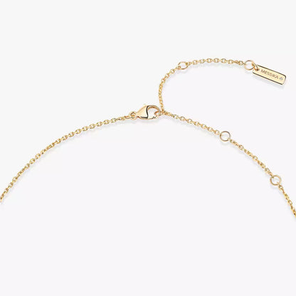 [baslovejewels]Lucky Eye Diamond Necklace in Rose Gold and Turquoise