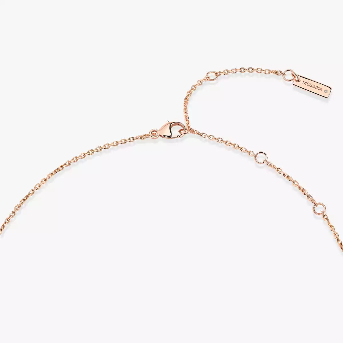 [baslovejewels]Lucky Eye Diamond Necklace in Rose Gold and Turquoise