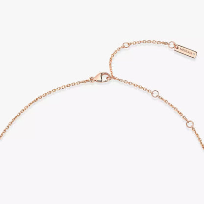 [baslovejewels]Lucky Eye Diamond Necklace in Rose Gold and Turquoise