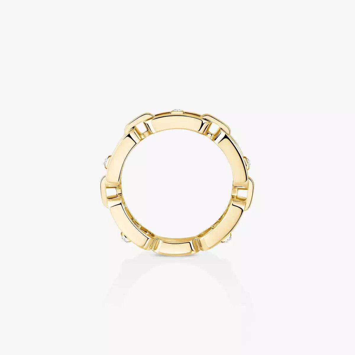 [baslovejewels]Move Link Pave_-Set Diamond Ring in Gold