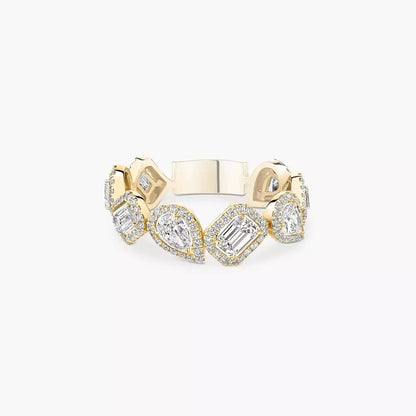 [baslovejewels]Diamond Wedding Ring My Twin
